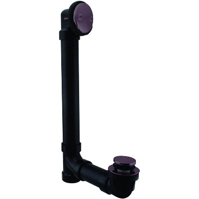 Westbrass D4931-12 ABS Plastic 1.5 Inch Schedule 40 Bathtub and Shower Water Waste and Overflow Tip Toe Drain Assembly, Oil Rubbed Bronze Finish