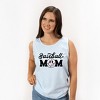 Simply Sage Market Women's Baseball Mom Smiley Face Garment Dyed Heavy Weight Tank - 2 of 2