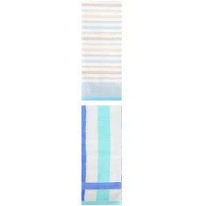REGALWOVEN Striped Pattern Cotton Bathroom Hand Towels for Home Decor 13" x 29"/13" x 27" 2 Pcs - 1 of 4