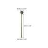 Unique Bargains Brass DIY Craft Jewelry Making Round Ball Head Pins 200 Pcs - 2 of 4