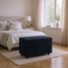 MAYEERTY Corduroy Storage Ottoman, Soft Cushioned, Living Room - 2 of 4
