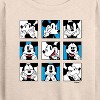 Women's - Disney - Mickey Grid Lightweight French Terry Wide Neck Long Sleeve Shirt - 2 of 4