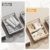 Acoinel 17in./21 in. Adjustable Drawer Dividers for Clothes, White - 4 of 4