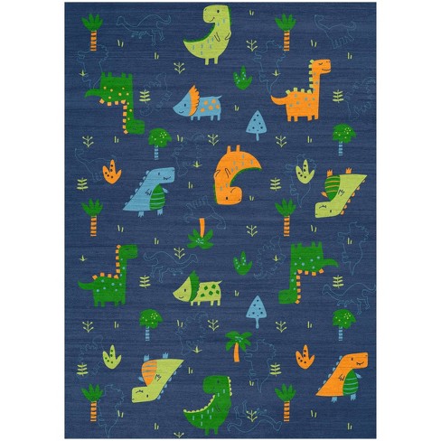 Nourison Washable Imagination Dinosaurs Non Skid Woven Area Rug - image 1 of 4