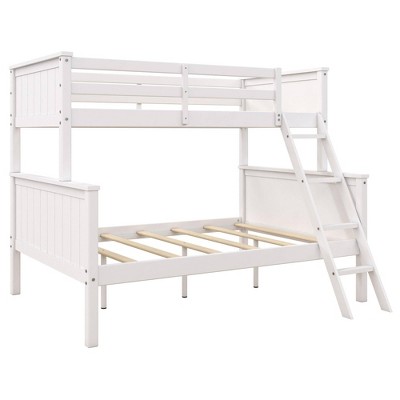 Twin Over Full Irwin Wood Bunk Bed White - Room & Joy