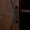 Okak Tall Cabinet, Storage Cabinet with 1 Doors and 4 Shelves, Kitchen Cabinet for Living Room, Bedroom and Office, Espresso - 4 of 4