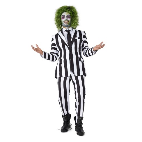Suitmeister Men&rsquo;s Party Suit - Beetlejuice Costume - Multicolor 