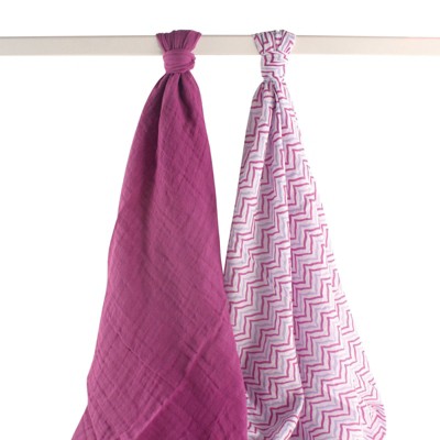 Yoga Sprout Baby Girl Cotton Muslin Swaddle Blankets, Lotus, One Size