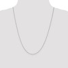 Black Bow Jewelry 0.7mm, 10k White Gold, Box Chain Necklace - 2 of 4