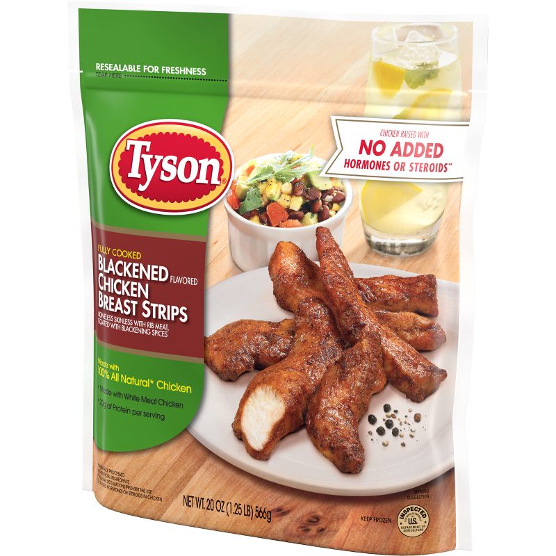 Tyson Blackened Flavored Chicken Breast Strips - Frozen - 20oz, 5 of 9