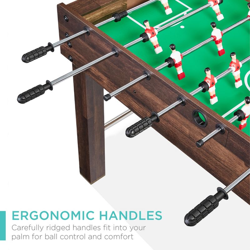 Best Choice Products 48in Competition Sized Foosball Table for Home, Game Room w/ 2 Balls, 2 Cup Holders, 3 of 8