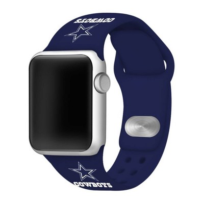 NFL Dallas Cowboys Apple Watch Compatible Silicone Band 42mm - Blue