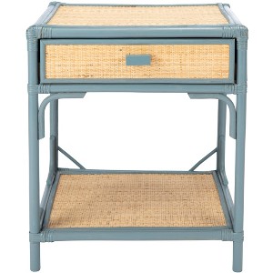 Roya 1 Drawer 1 Shelf Nightstand  - Safavieh - 1 of 4