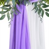 1pc/2pcs 70*550cm,Elastic Chiffon Arch Drapery For Wedding Decoration Stage Background Cloth Gauze Curtain - 4 of 4