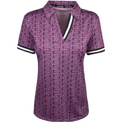 Snake Eyes Golf Ladies V Neck Polo