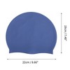 Unique Bargains Silicone Waterproof Solid Color Swim Cap 1 Pc - 4 of 4