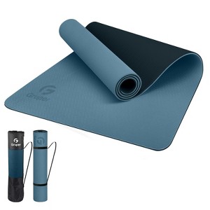 Gruper Non Slip Eco Friendly Yoga Mat with Carrying Strap for Women Fitness Exercise Pilates and Home Workouts - 1 of 4