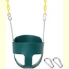 Hotraffy High Back Full Bucket Toddler Swing Seat with Yellow Coated Chains Fully Assembled Baby Swing Set Accessories(green) - 2 of 4