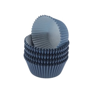 Unique Bargains Solid Color Disposable Baking Cups Greaseproof Paper 1.97"x1.18" 100 Pcs - 1 of 4