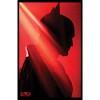 Juniors Womens The Batman Red and Black Silhouette Side Profile T-Shirt - 2 of 4