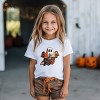 Patchwork Ghost Printed - Youth Short Sleeve Graphic T-Shirt and Toddler Short Sleeve Graphic T-Shirt - 3 of 4