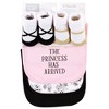 Hudson Baby Infant Girl Cotton Bib and Sock Set, Toile, 0-6 Months - 2 of 4