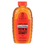 Nature Nate's 100% Pure Raw and Unfiltered California Honey - 32oz