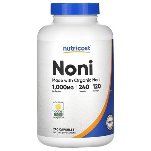 Nutricost Noni, 1,000 mg, 240 Capsules (500 mg per Capsule) - 1 of 2