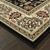 Oriental Weavers Kashan 108B1 Black/ Ivory Indoor Area Rug - 3'10" x 5'5" - 2 of 3