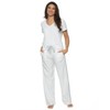 Felina - Mirielle V-Neck Pajama Set - Soft Cotton, Relaxed Fit, All-Season Comfort - 2 of 3