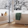Freestanding Bathtub Filler with High-Flow Shower Mixer Valve - Floor Mounted Freestanding Tub Spout and Standing Shower Faucet System - 4 of 4