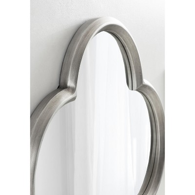 Krisi 28" Scalloped Silver Wall Mirror