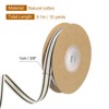 Unique Bargains Cotton Fabric Striped Grosgrain Craft Embellishments Ribbon 10 Yard - 2 of 4