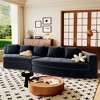 115.7" Chenille Curved Modular Sectional Sofa with High-Resilience Sponge, 5 Pillows, No Assembly Required - 2 of 4