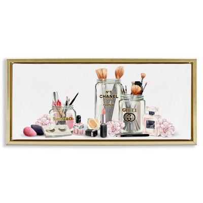 Stupell Industries Floral Makeup Collection Still Life, 31" x 14"