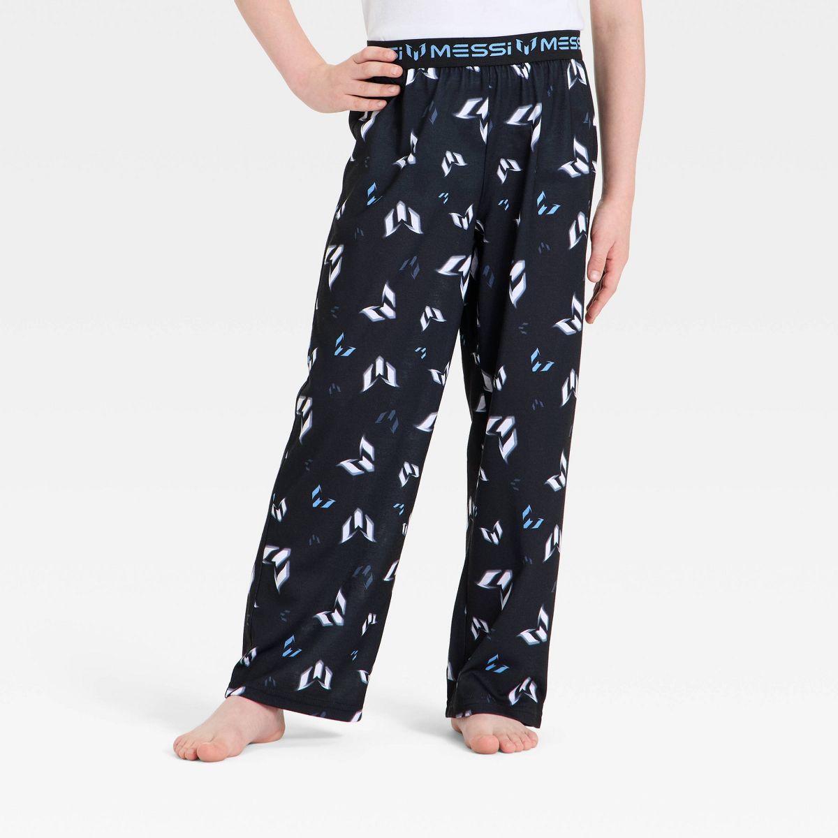 Boys' Messi Pajama Pants - Black