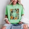 Ghost Floral Orange - Womens Garment Dyed Tee - 3 of 3