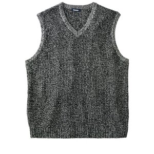 KingSize Men's Big & Tall Shaker Knit V-Neck Sweater Vest - 1 of 4