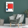 Canvas Wall Art - Pictufy  'Composition with Red, Blue, and Yellow 1930' Wall Art for Living Room, Bedroom, or Office Décor by Trademark Fine Art - 4 of 4