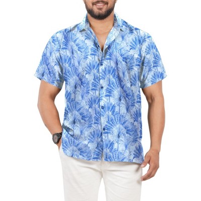 HAPPY BAY Men's Hawaiian Shirt Tops Pocket Party Summer