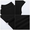 Women's Mock Turtle Neck Sweater Vest Sleeveless Knit Pullover Tank Tops Casual Trendy Slim Fitted Tops - 4 of 4