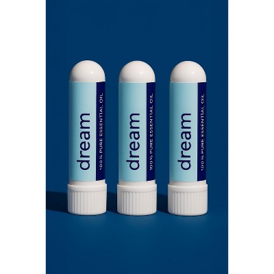 MOXĒ – Dream Nasal Inhaler 3 Pack – 100% Pure Essential Oil Nasal Stick – Lavender, Chamomile & Sandalwood Blend – Made in USA
