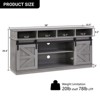 GlasFlength TV Stands and Consoles Modern Minimalist TV Stand with Open Storage for Living Room Gray,58”*15.5”*29.4" - 3 of 4
