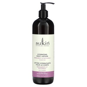 Sukin Hydrating Body Lotion, Bergamot & Patchouli, 16.9 fl oz (500 ml) - 1 of 2