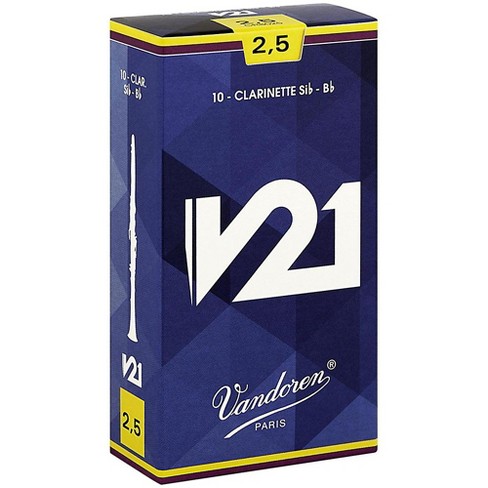 Vandoren V21 Bb Clarinet Reeds Strength 2.5 Box Of 10 : Target