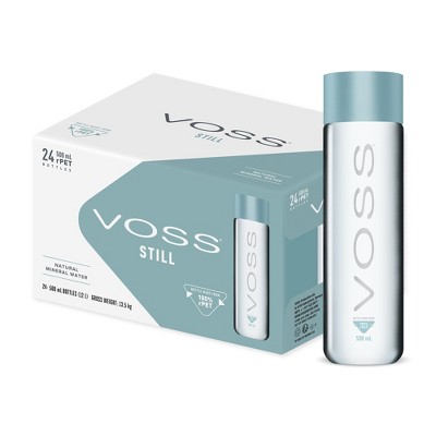 Voss Artesian Water (Still) Bottle,16.91 Fl Oz (Pack of 24)