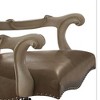 27" Versailles PU Executive Office Chair Vintage Gray/Bone White - Acme Furniture: Swivel, Adjustable, Casters - 4 of 4