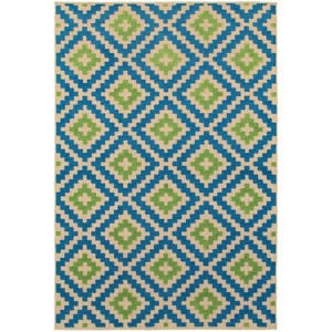 Oriental Weavers Cayman 2063Z Blue/ Green Indoor/Outdoor Area Rug - 1'10" x 3'3" - 1 of 3