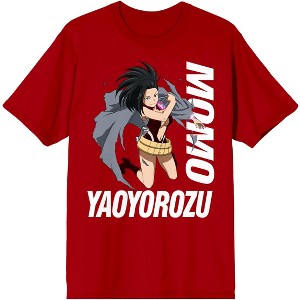 My Hero Academia Momo Yaoyorozu Men's Red Graphic Tee - 1 of 2