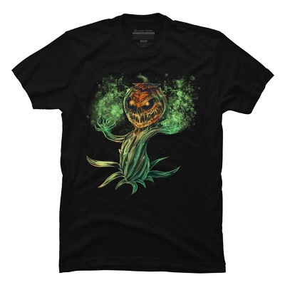 Men's Design By Humans Halloween Pumpkin Fun T-Shirt for Men Women By Dzuu T-Shirt - Black - 4X Large